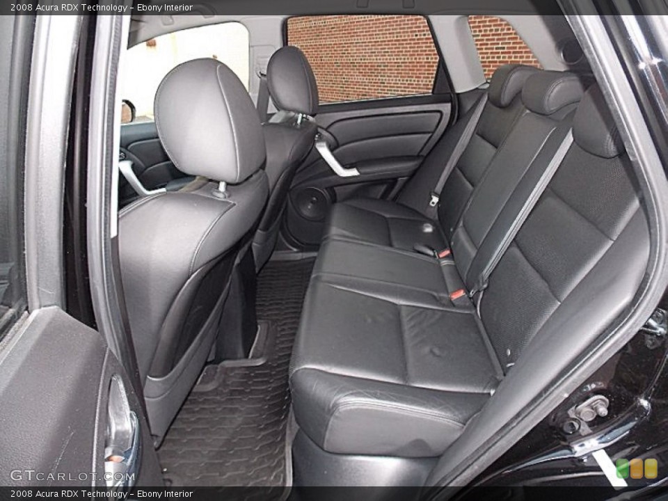 Ebony Interior Rear Seat for the 2008 Acura RDX Technology #93681422