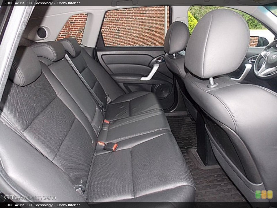 Ebony Interior Rear Seat for the 2008 Acura RDX Technology #93681575