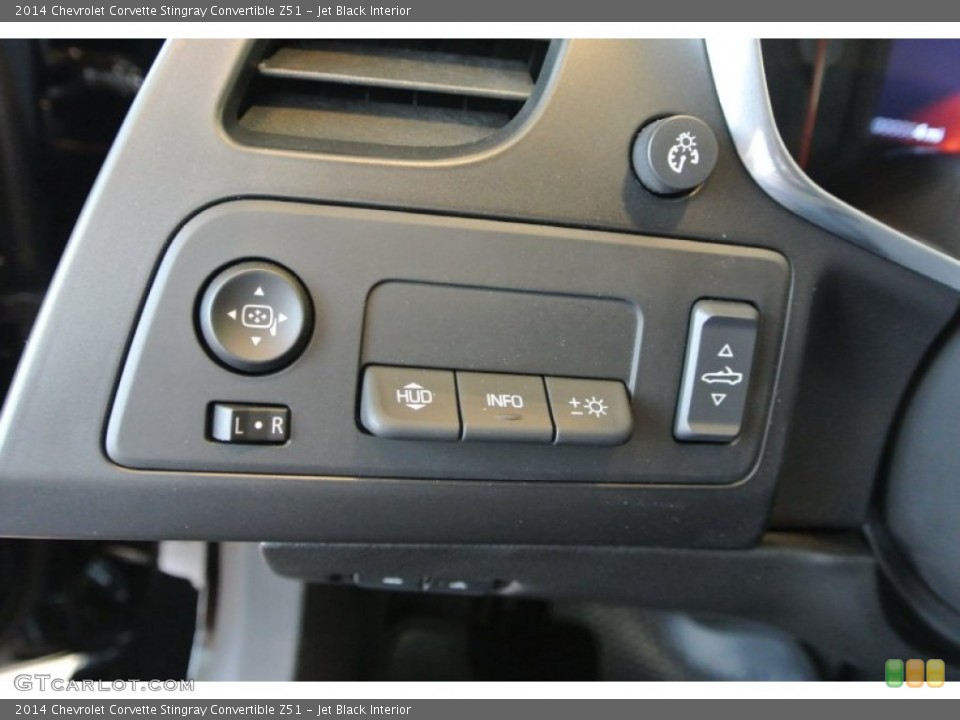 Jet Black Interior Controls for the 2014 Chevrolet Corvette Stingray Convertible Z51 #93687470