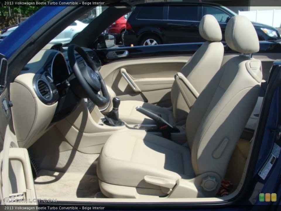 Beige Interior Front Seat for the 2013 Volkswagen Beetle Turbo Convertible #93687716