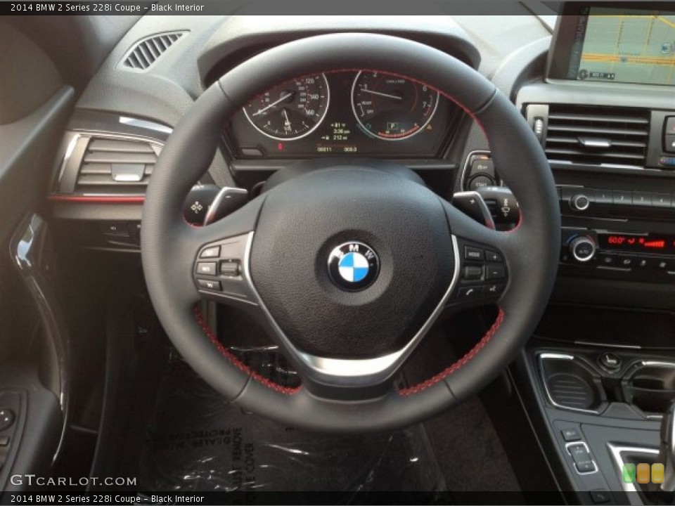 Black Interior Steering Wheel for the 2014 BMW 2 Series 228i Coupe #93694940