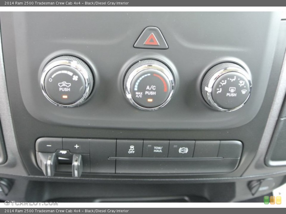 Black/Diesel Gray Interior Controls for the 2014 Ram 2500 Tradesman Crew Cab 4x4 #93699659