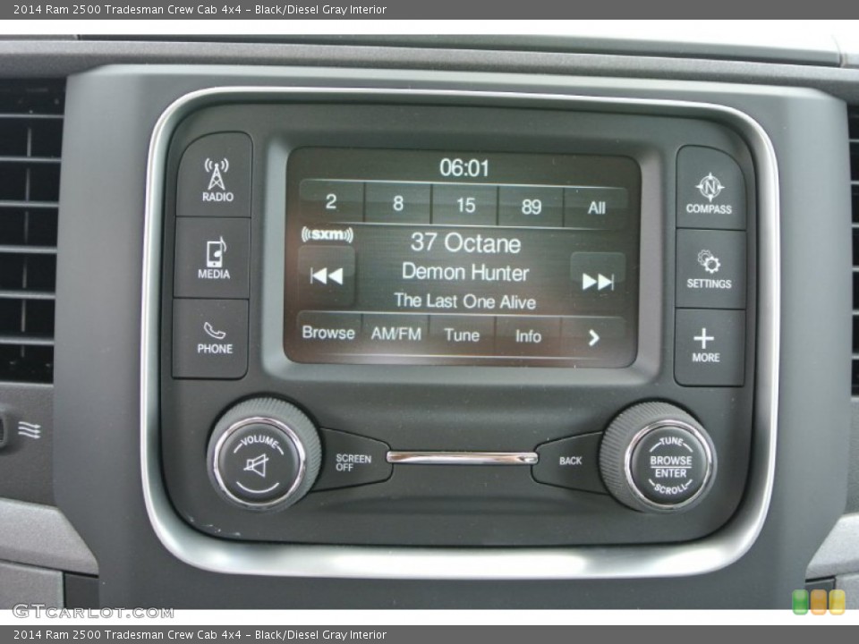 Black/Diesel Gray Interior Controls for the 2014 Ram 2500 Tradesman Crew Cab 4x4 #93699671