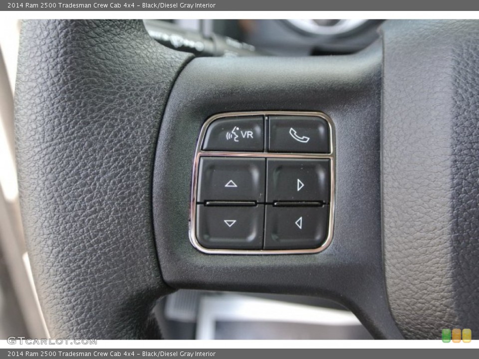 Black/Diesel Gray Interior Controls for the 2014 Ram 2500 Tradesman Crew Cab 4x4 #93699692