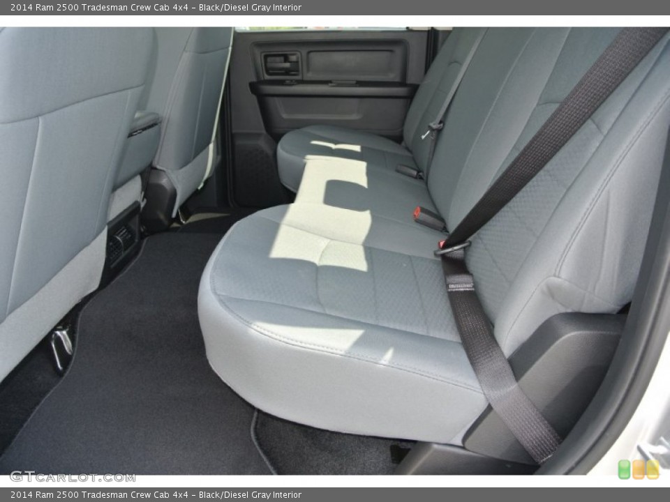 Black/Diesel Gray Interior Rear Seat for the 2014 Ram 2500 Tradesman Crew Cab 4x4 #93699719