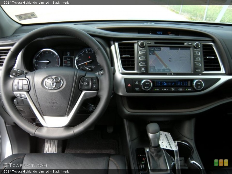 Black Interior Dashboard for the 2014 Toyota Highlander Limited #93708398