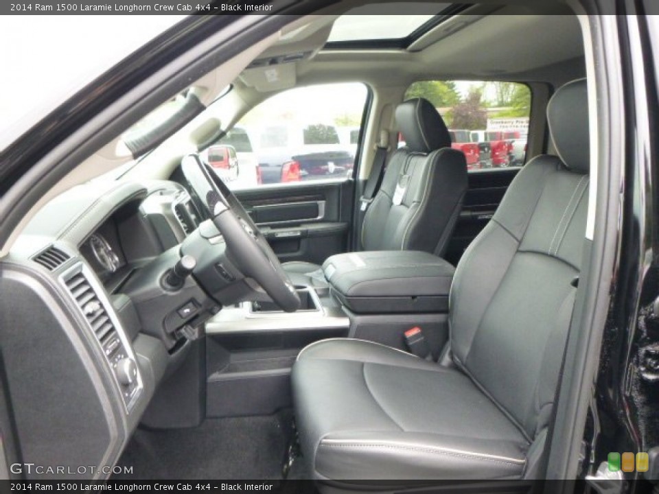 Black Interior Front Seat for the 2014 Ram 1500 Laramie Longhorn Crew Cab 4x4 #93711144
