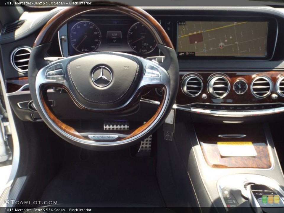 Black Interior Dashboard for the 2015 Mercedes-Benz S 550 Sedan #93716660