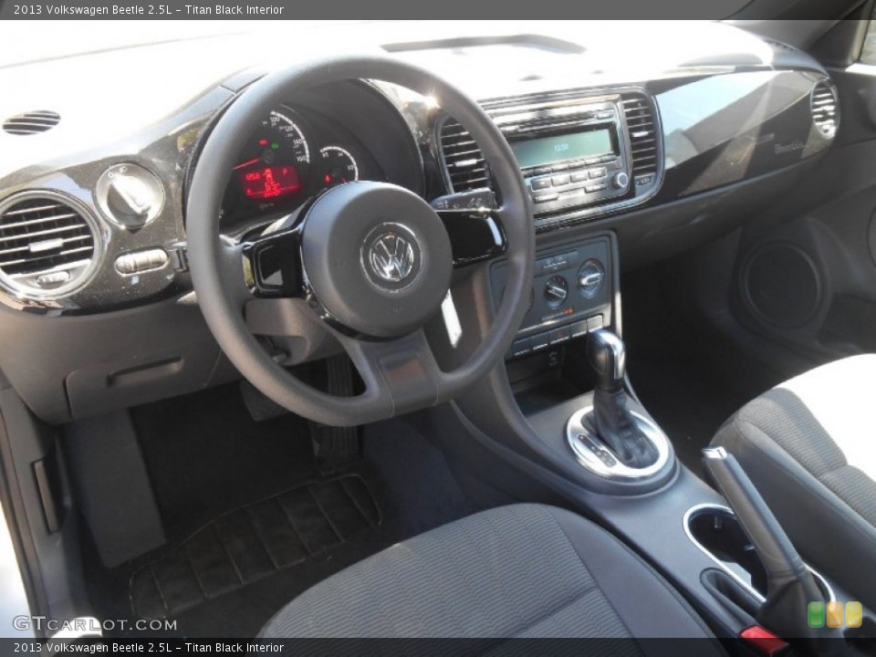 Titan Black Interior Prime Interior for the 2013 Volkswagen Beetle 2.5L #93732021