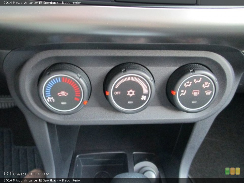 Black Interior Controls for the 2014 Mitsubishi Lancer ES Sportback #93733434