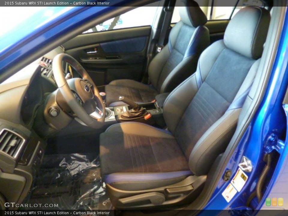 Carbon Black Interior Front Seat for the 2015 Subaru WRX STI Launch Edition #93740250