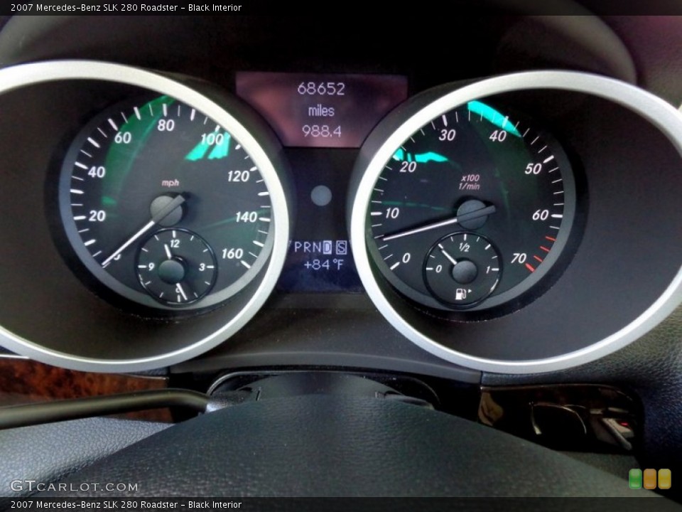Black Interior Gauges for the 2007 Mercedes-Benz SLK 280 Roadster #93756482