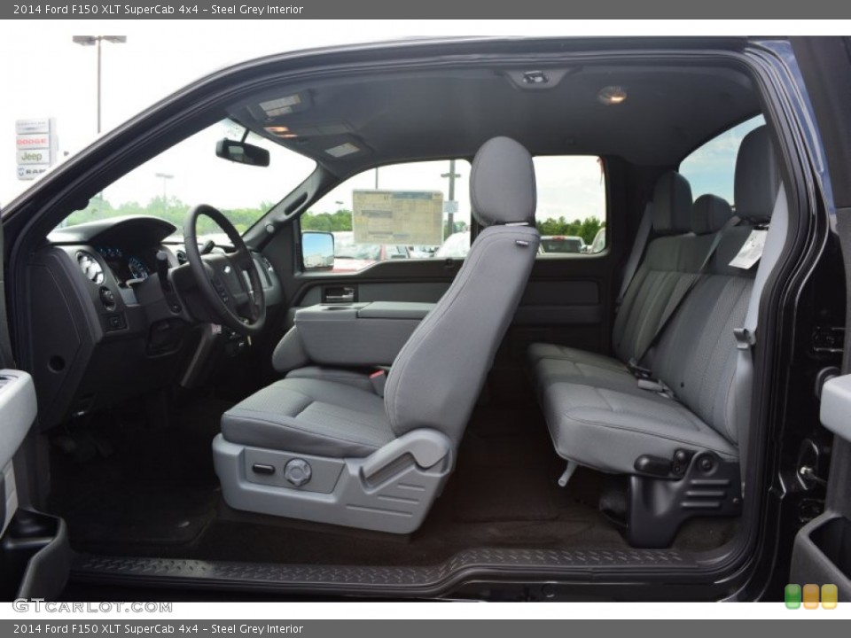 Steel Grey Interior Photo for the 2014 Ford F150 XLT SuperCab 4x4 #93756593