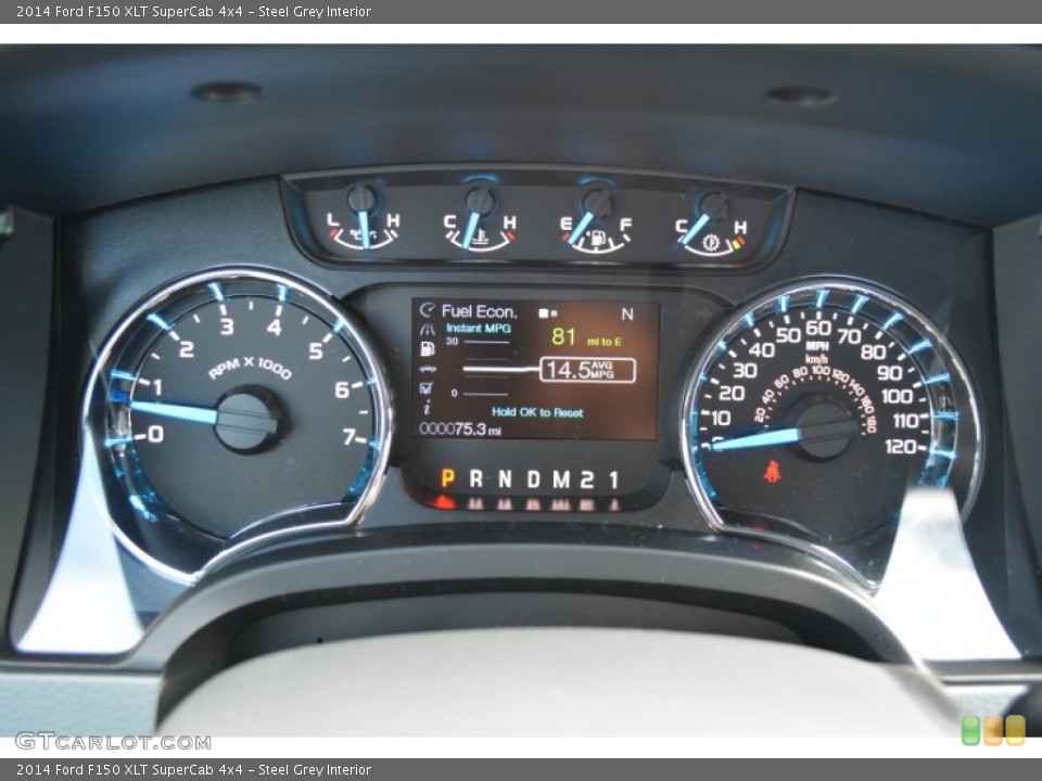 Steel Grey Interior Gauges for the 2014 Ford F150 XLT SuperCab 4x4 #93756746