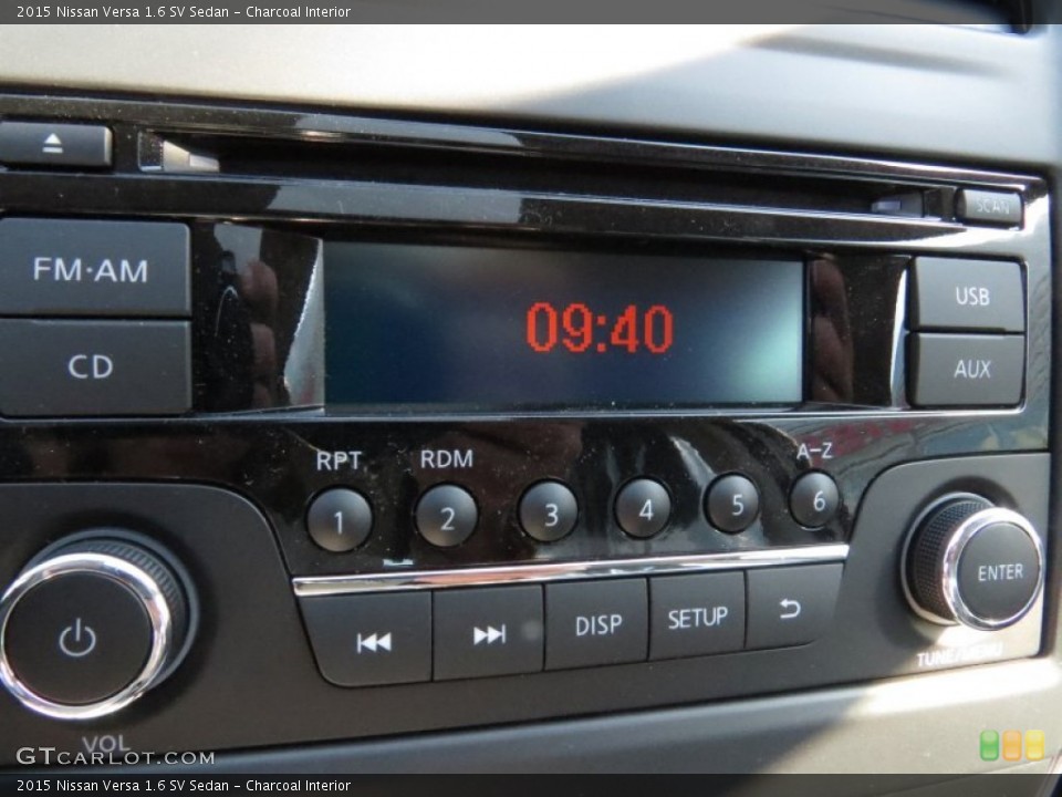 Charcoal Interior Audio System for the 2015 Nissan Versa 1.6 SV Sedan #93757373