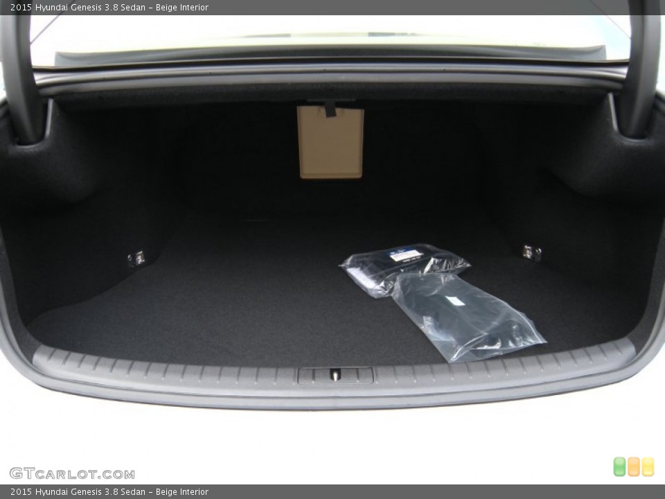Beige Interior Trunk for the 2015 Hyundai Genesis 3.8 Sedan #93758321