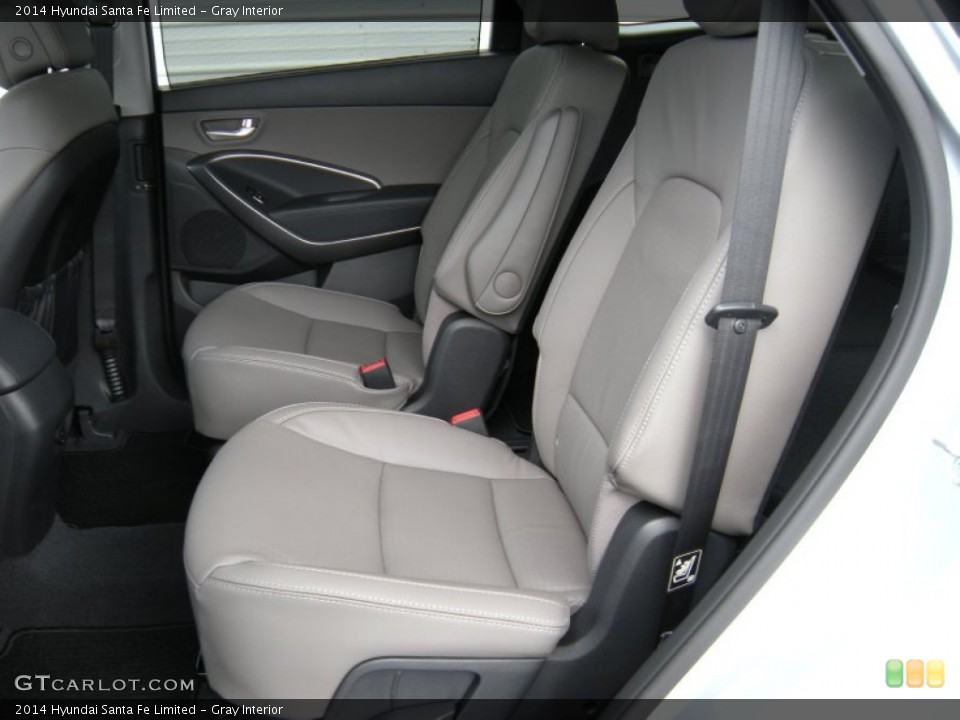 Gray Interior Rear Seat for the 2014 Hyundai Santa Fe Limited #93761582