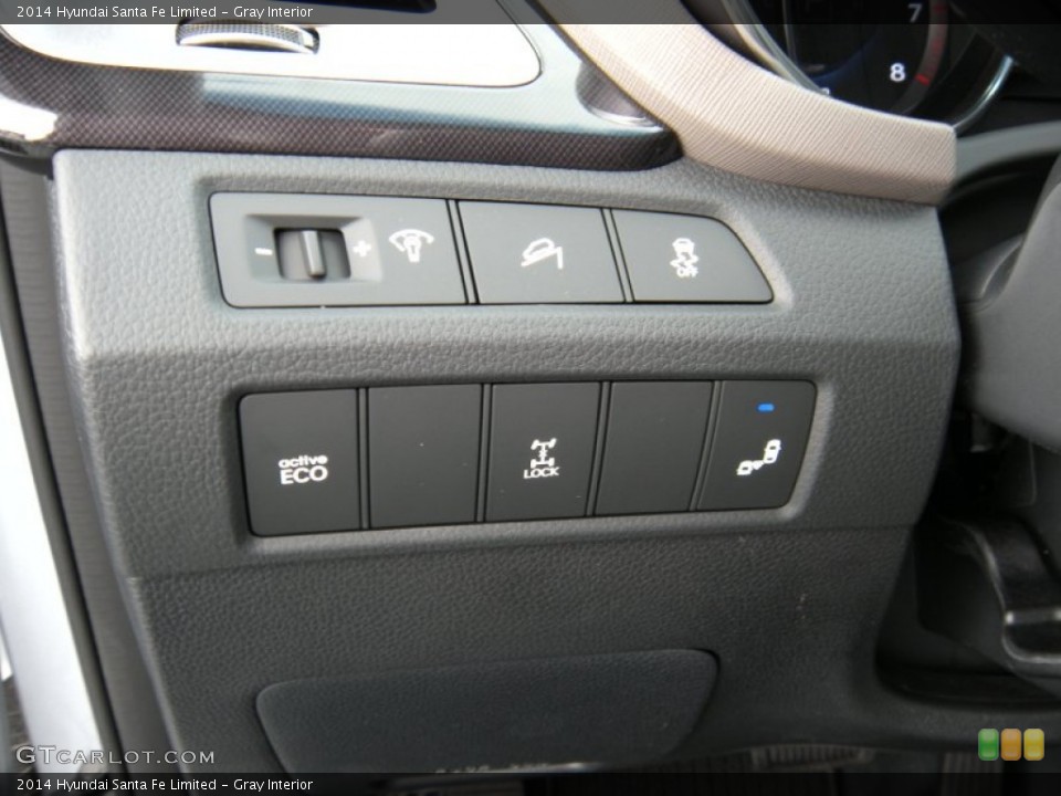 Gray Interior Controls for the 2014 Hyundai Santa Fe Limited #93761915
