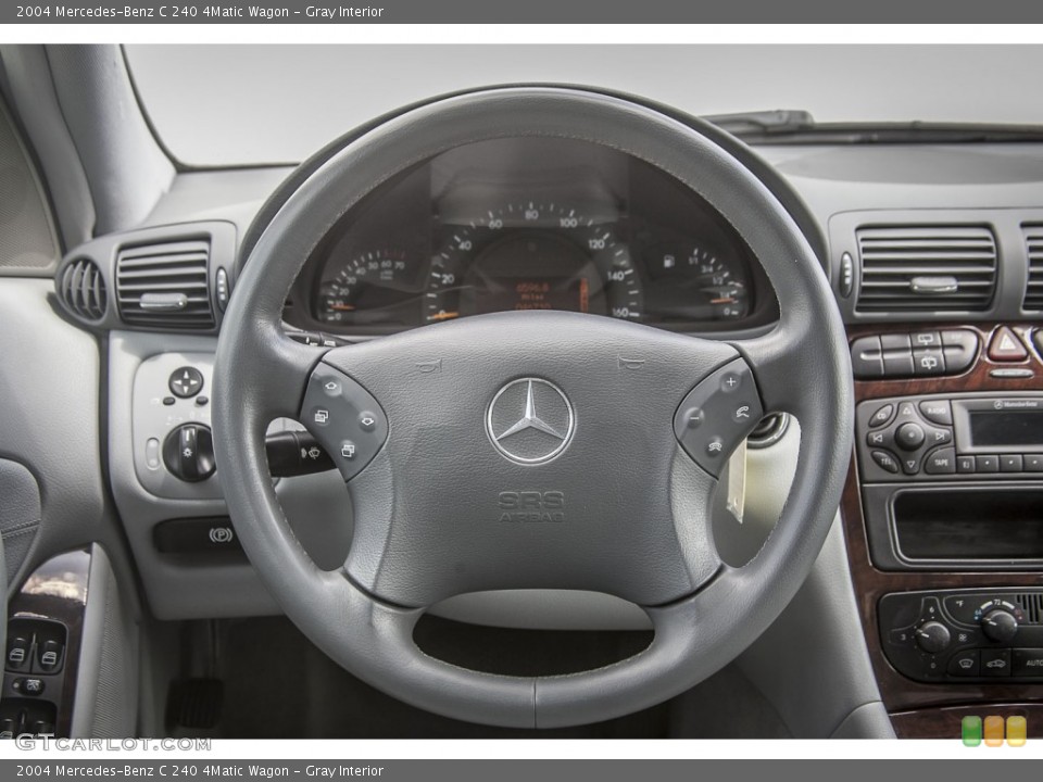 Gray Interior Steering Wheel for the 2004 Mercedes-Benz C 240 4Matic Wagon #93767390