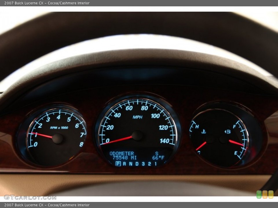 Cocoa/Cashmere Interior Gauges for the 2007 Buick Lucerne CX #93767684