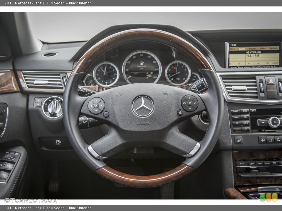 Black Interior Steering Wheel for the 2011 Mercedes-Benz E 350 Sedan #93769163