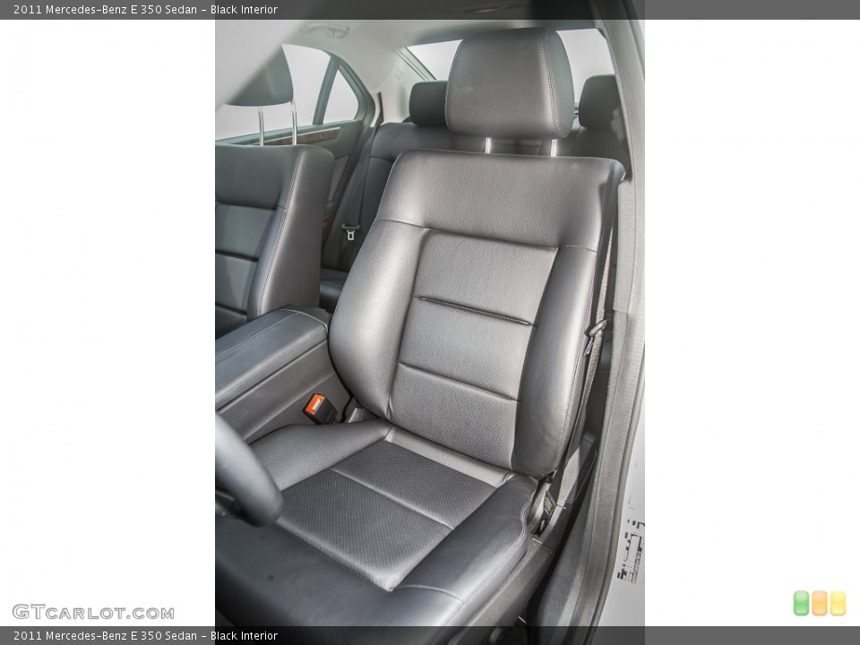 Black Interior Front Seat for the 2011 Mercedes-Benz E 350 Sedan #93769347