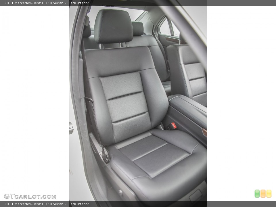Black Interior Front Seat for the 2011 Mercedes-Benz E 350 Sedan #93769469