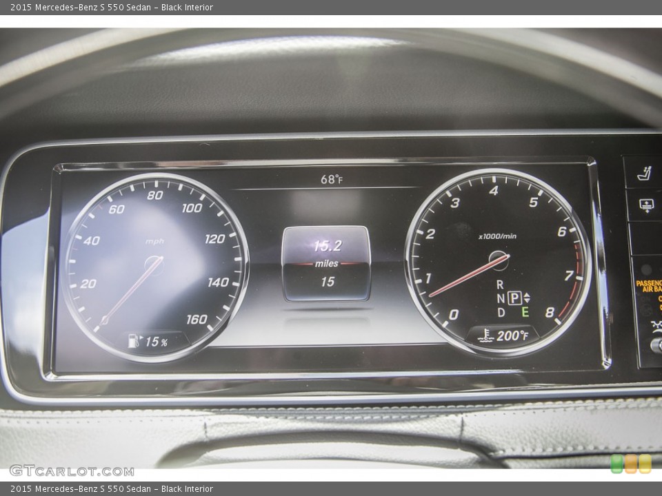 Black Interior Gauges for the 2015 Mercedes-Benz S 550 Sedan #93769820