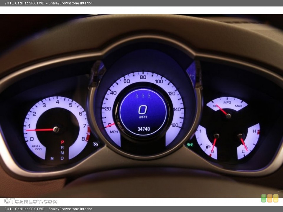 Shale/Brownstone Interior Gauges for the 2011 Cadillac SRX FWD #93771827
