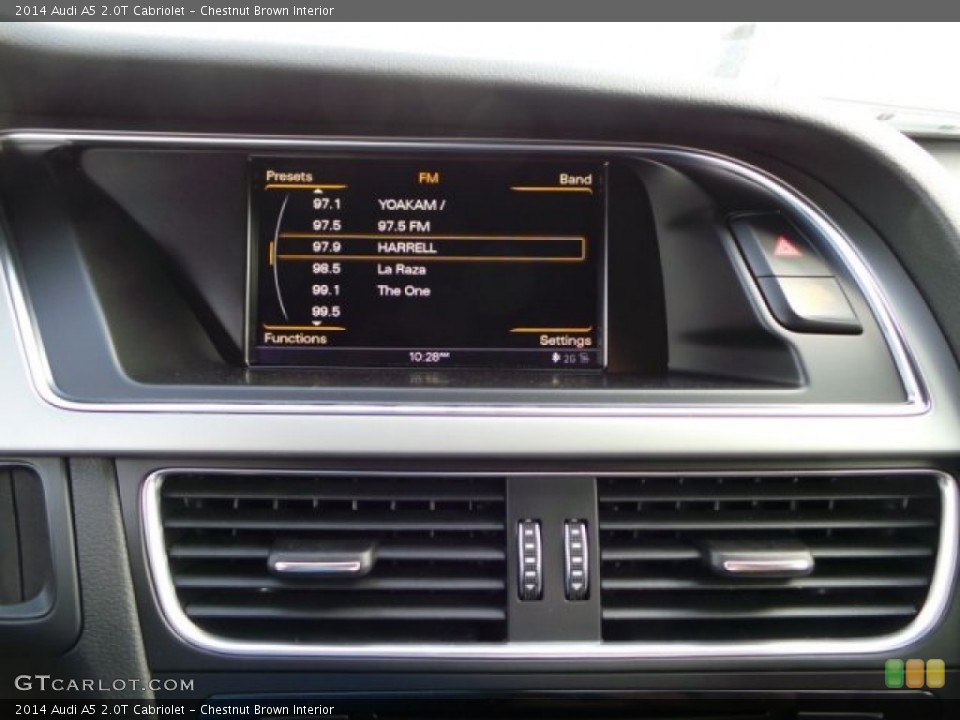 Chestnut Brown Interior Audio System for the 2014 Audi A5 2.0T Cabriolet #93772919