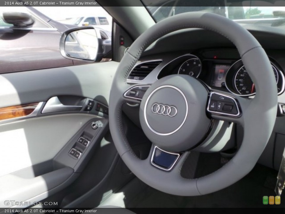 Titanium Gray Interior Steering Wheel for the 2014 Audi A5 2.0T Cabriolet #93773876