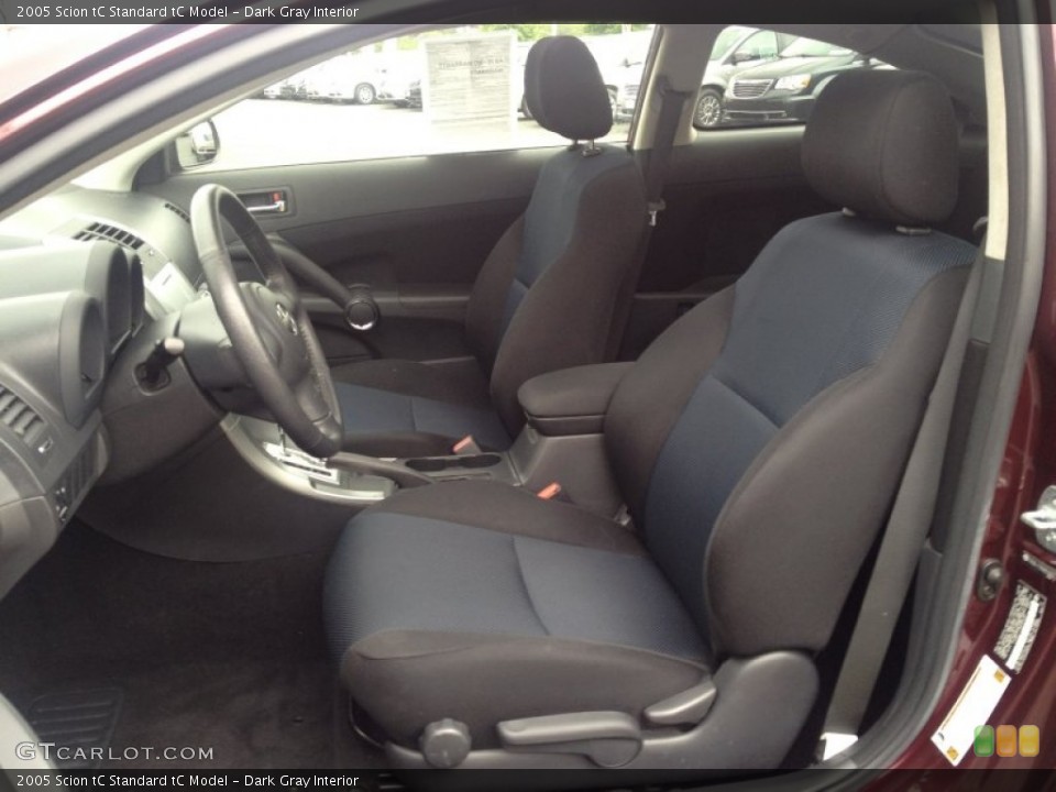 Dark Gray Interior Front Seat for the 2005 Scion tC  #93775664