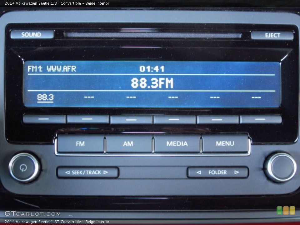 Beige Interior Audio System for the 2014 Volkswagen Beetle 1.8T Convertible #93778448