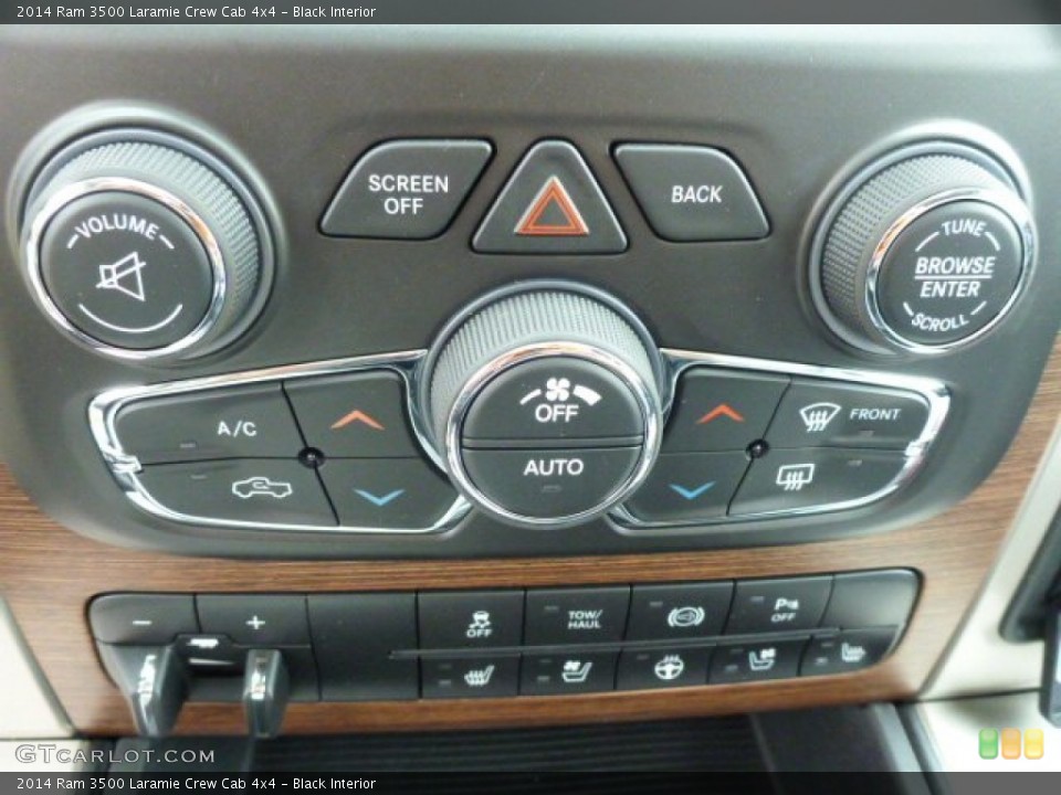 Black Interior Controls for the 2014 Ram 3500 Laramie Crew Cab 4x4 #93784613