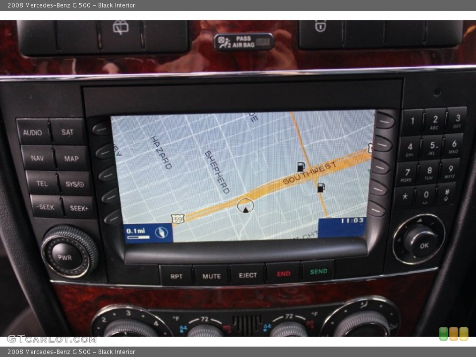 Black Interior Navigation for the 2008 Mercedes-Benz G 500 #93784865