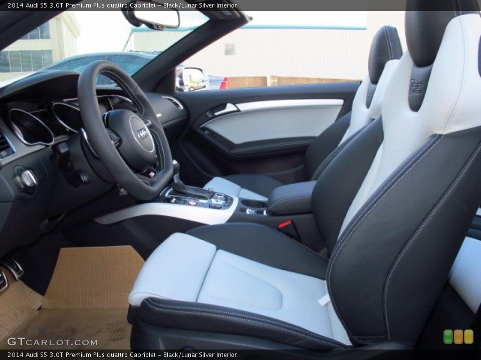 Black/Lunar Silver Interior Photo for the 2014 Audi S5 3.0T Premium Plus quattro Cabriolet #93788153