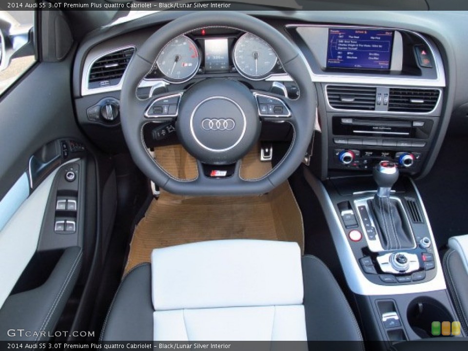 Black/Lunar Silver Interior Dashboard for the 2014 Audi S5 3.0T Premium Plus quattro Cabriolet #93788192