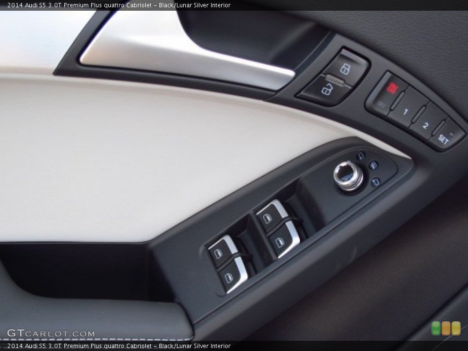 Black/Lunar Silver Interior Controls for the 2014 Audi S5 3.0T Premium Plus quattro Cabriolet #93788211