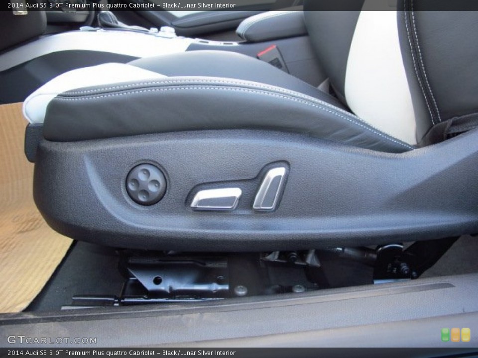 Black/Lunar Silver Interior Controls for the 2014 Audi S5 3.0T Premium Plus quattro Cabriolet #93788223