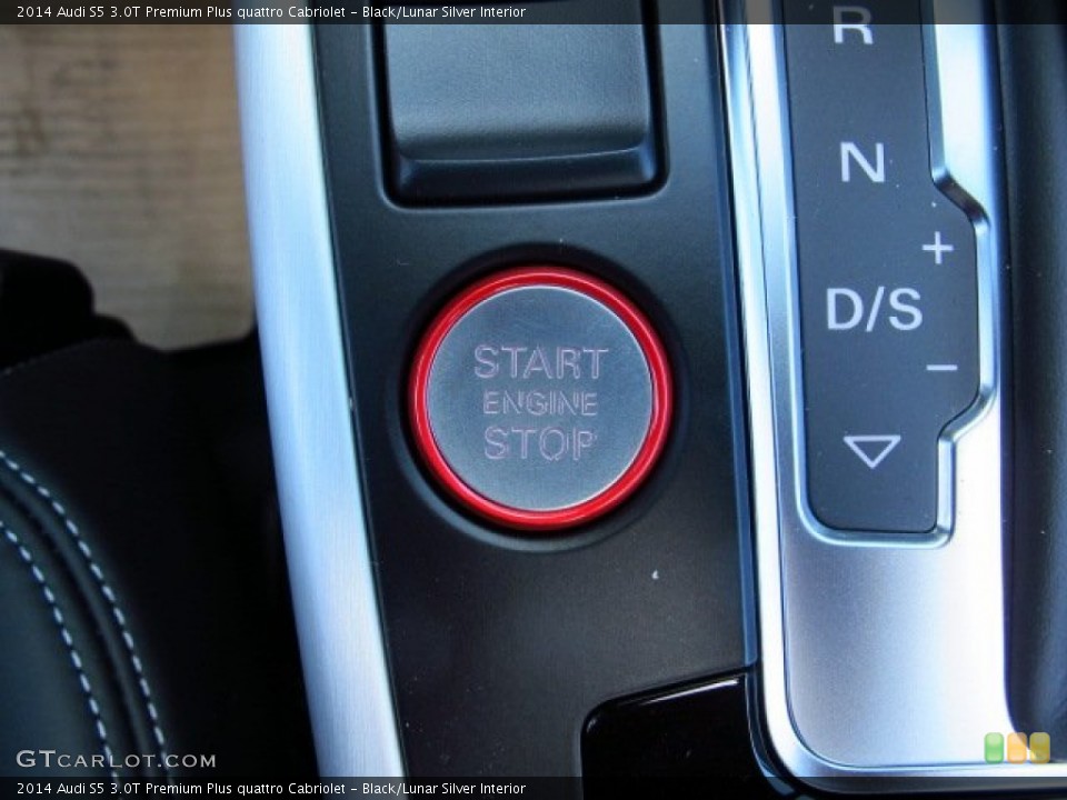 Black/Lunar Silver Interior Controls for the 2014 Audi S5 3.0T Premium Plus quattro Cabriolet #93788282