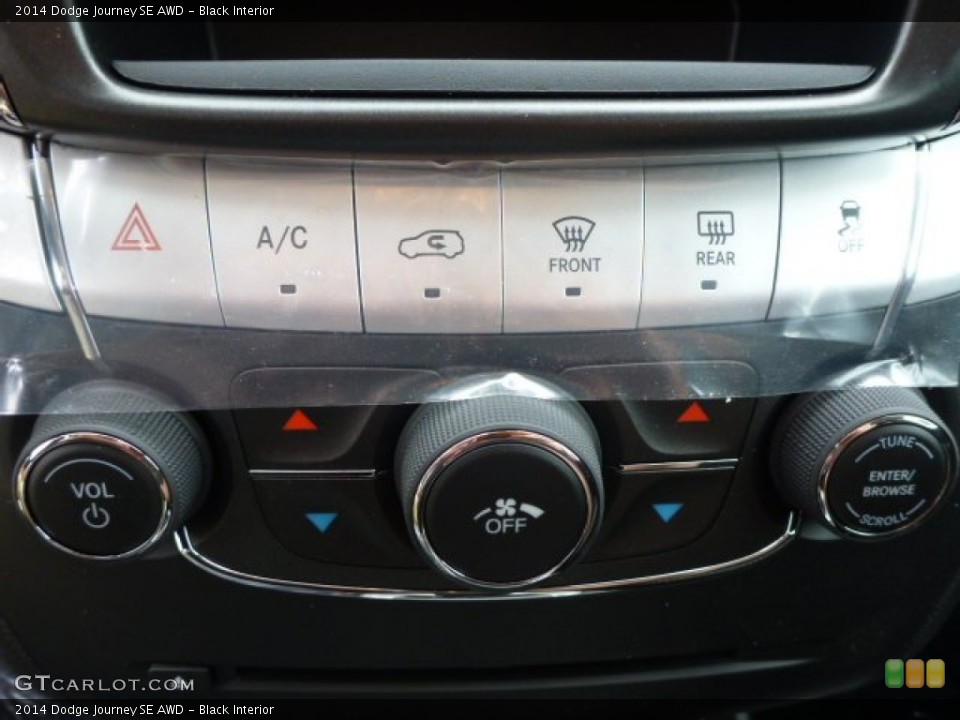 Black Interior Controls for the 2014 Dodge Journey SE AWD #93789752