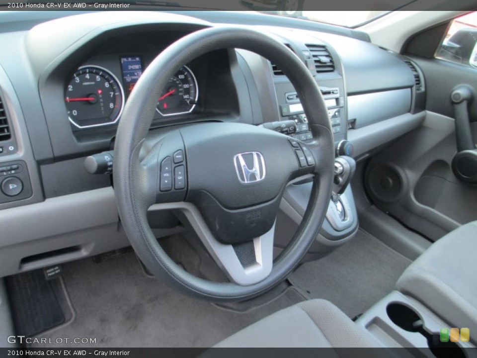 Gray Interior Dashboard for the 2010 Honda CR-V EX AWD #93791438