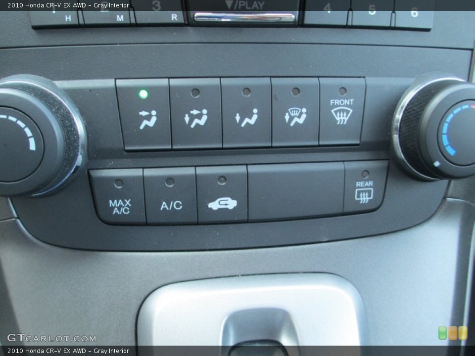 Gray Interior Controls for the 2010 Honda CR-V EX AWD #93791543