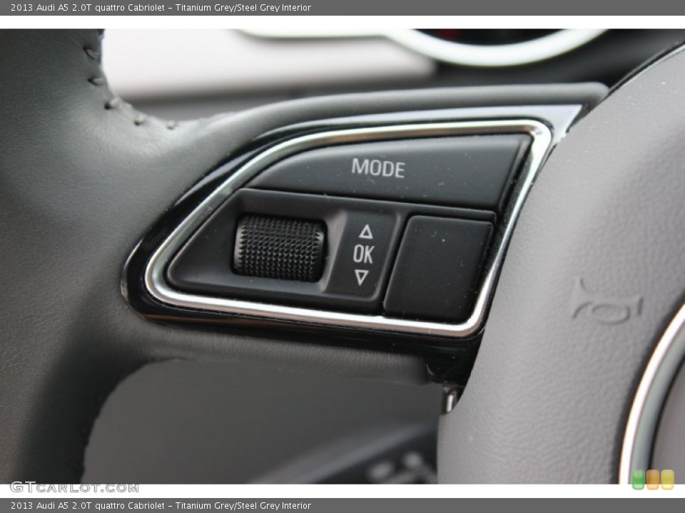 Titanium Grey/Steel Grey Interior Controls for the 2013 Audi A5 2.0T quattro Cabriolet #93807028