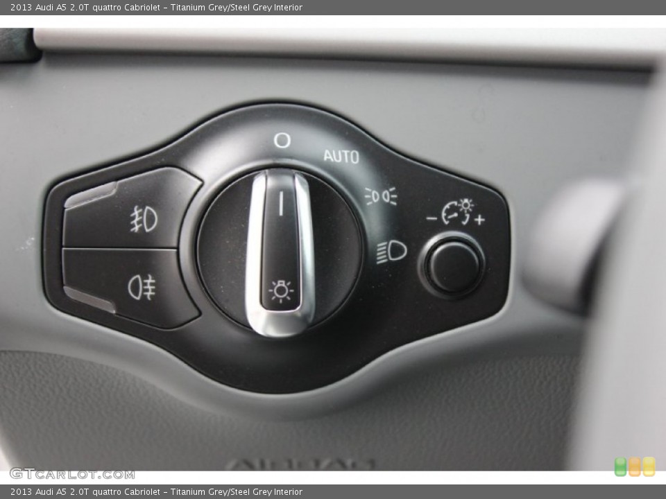Titanium Grey/Steel Grey Interior Controls for the 2013 Audi A5 2.0T quattro Cabriolet #93807076