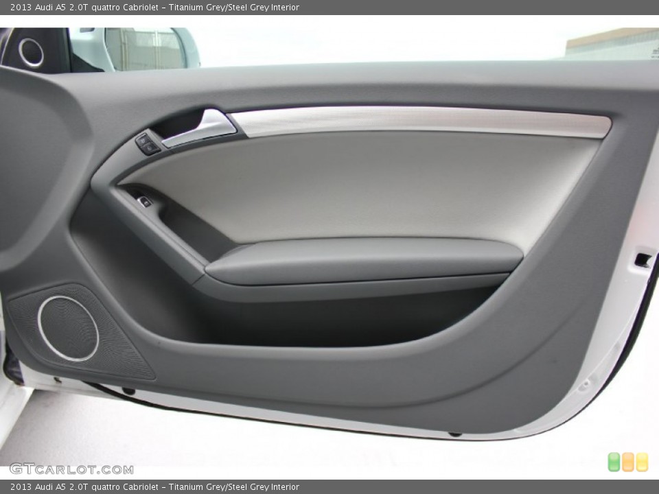 Titanium Grey/Steel Grey Interior Door Panel for the 2013 Audi A5 2.0T quattro Cabriolet #93807193