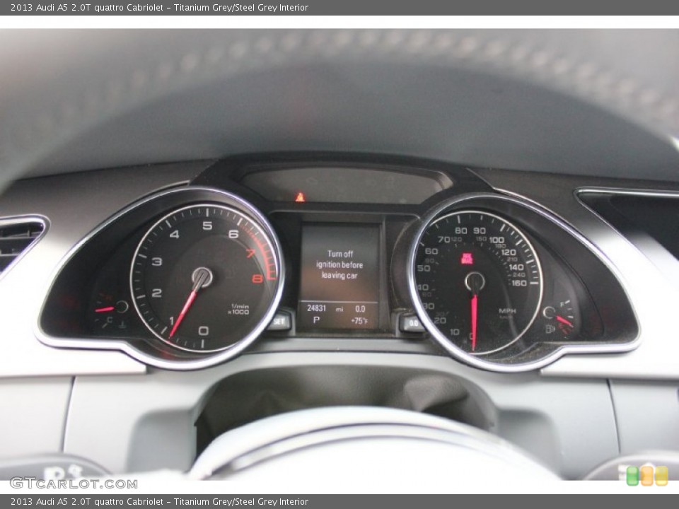 Titanium Grey/Steel Grey Interior Gauges for the 2013 Audi A5 2.0T quattro Cabriolet #93807367