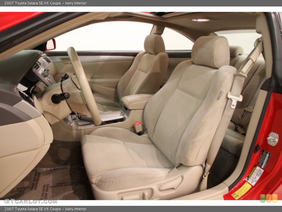 Ivory Interior Front Seat for the 2007 Toyota Solara SE V6 Coupe #93808141