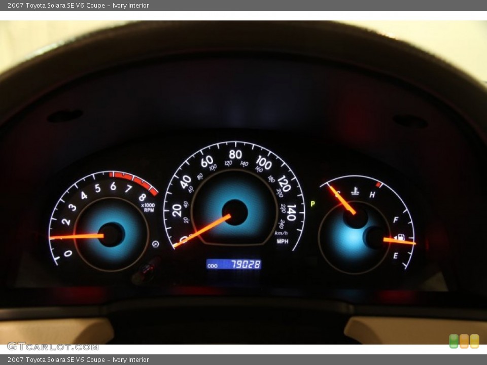 Ivory Interior Gauges for the 2007 Toyota Solara SE V6 Coupe #93808189