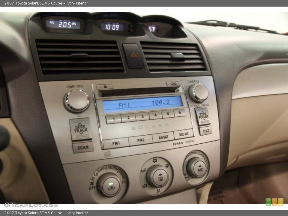 Ivory Interior Controls for the 2007 Toyota Solara SE V6 Coupe #93808261